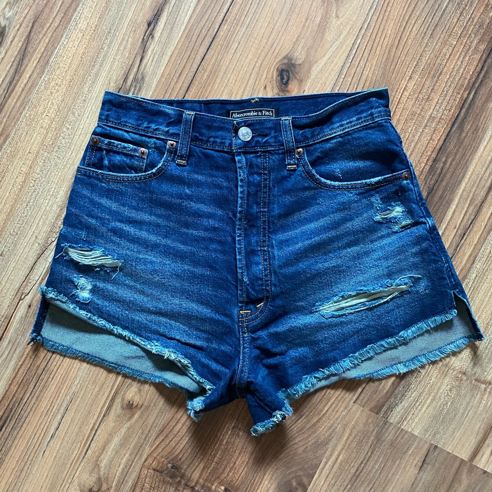 Abercrombie & Fitch ultra high waist jean shorts